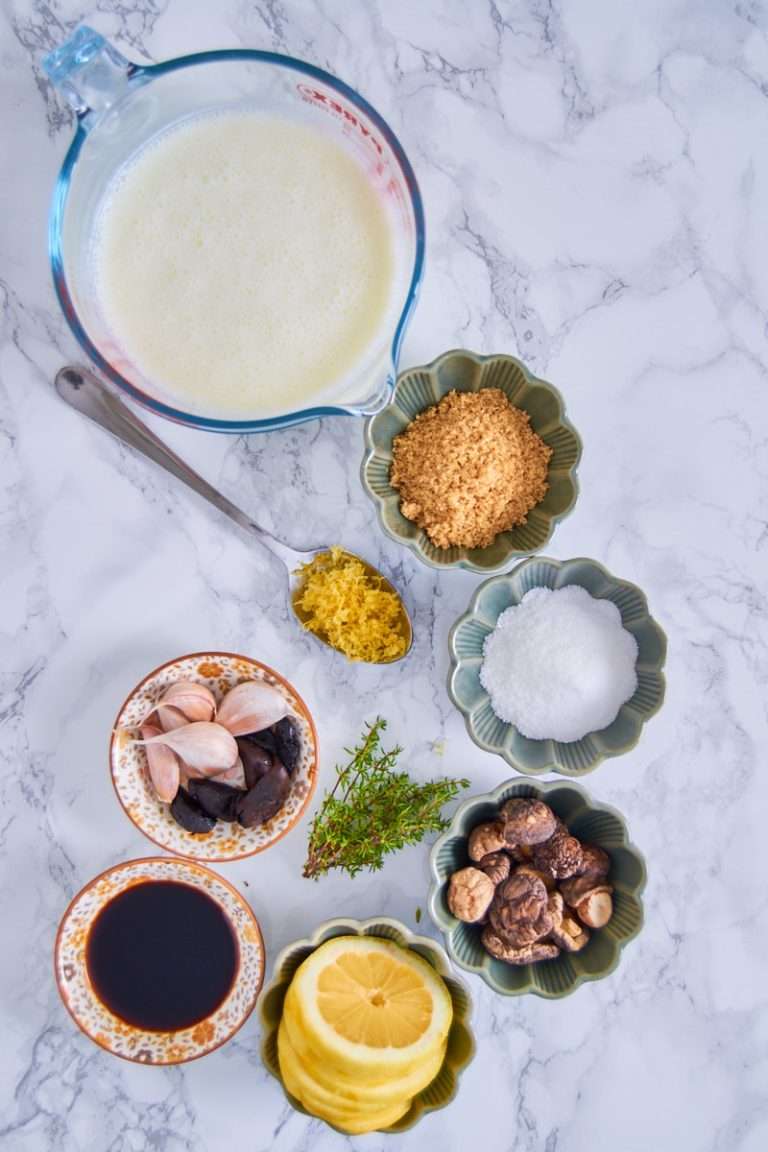 Black Garlic Brine for Roast Chicken