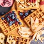Buttermilk Sourdough Waffles with Protein and Whole Wheat