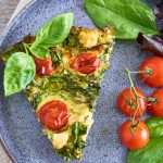Crustless Spinach and Feta Quiche