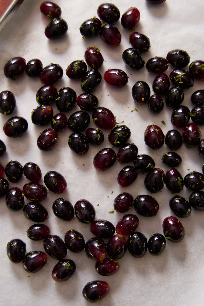 Sweet Potato Grape Salad with Goats Cheese_Roasted grapes