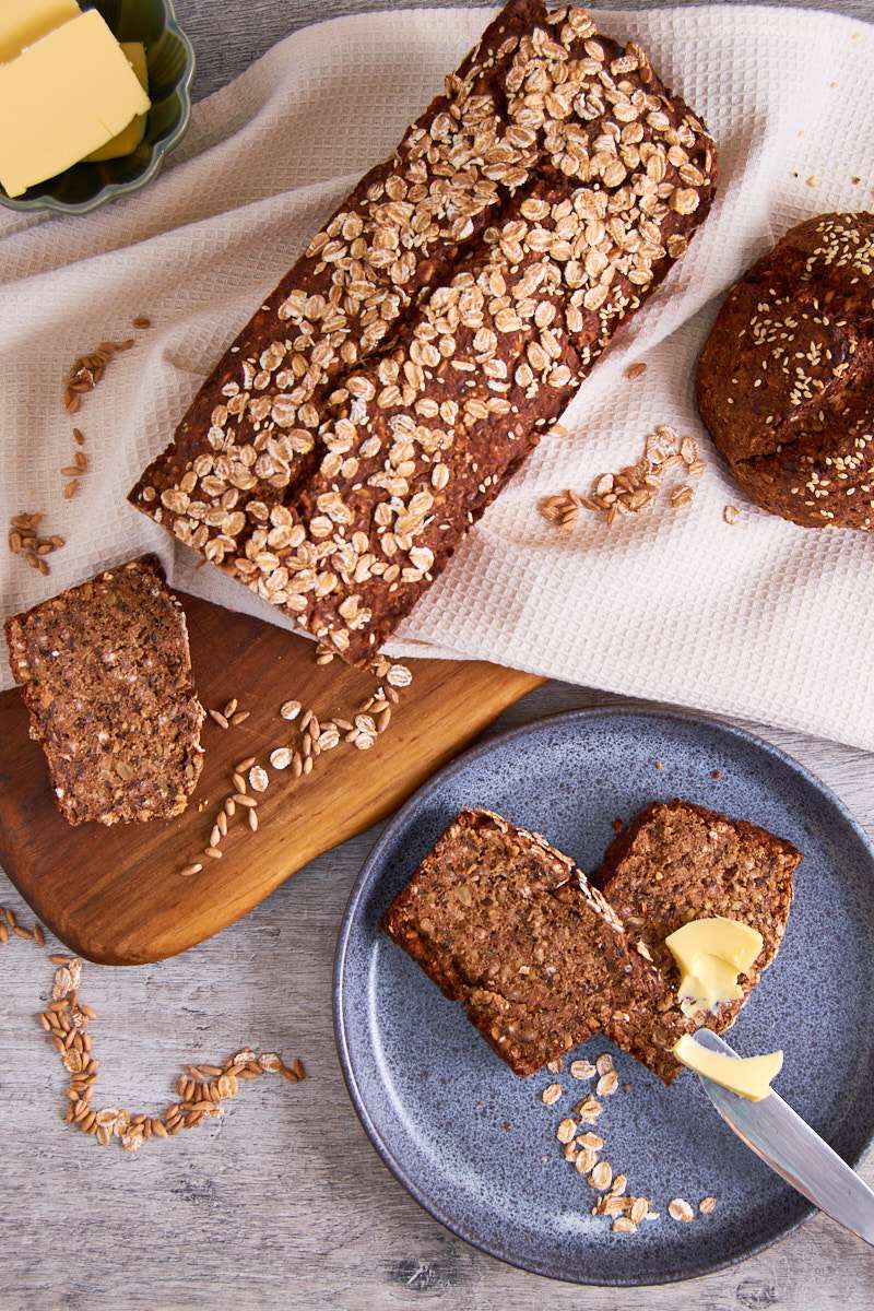 German Black Bread with Sourdough