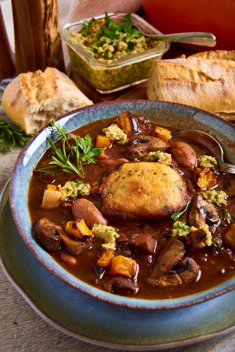 Vegetable Stew with Dumplings