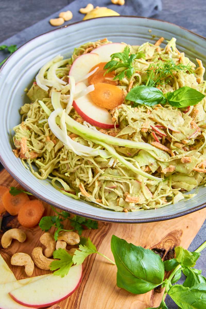 Herbed Cashew Aioli Slaw