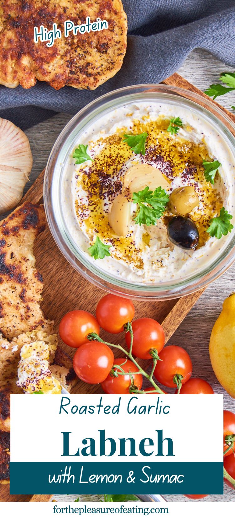 Garlic Labne Roasted Garlic Lemon Labneh - For The Pleasure Of Eating