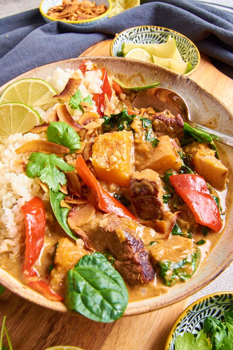 Massaman Lamb Curry with Veggies