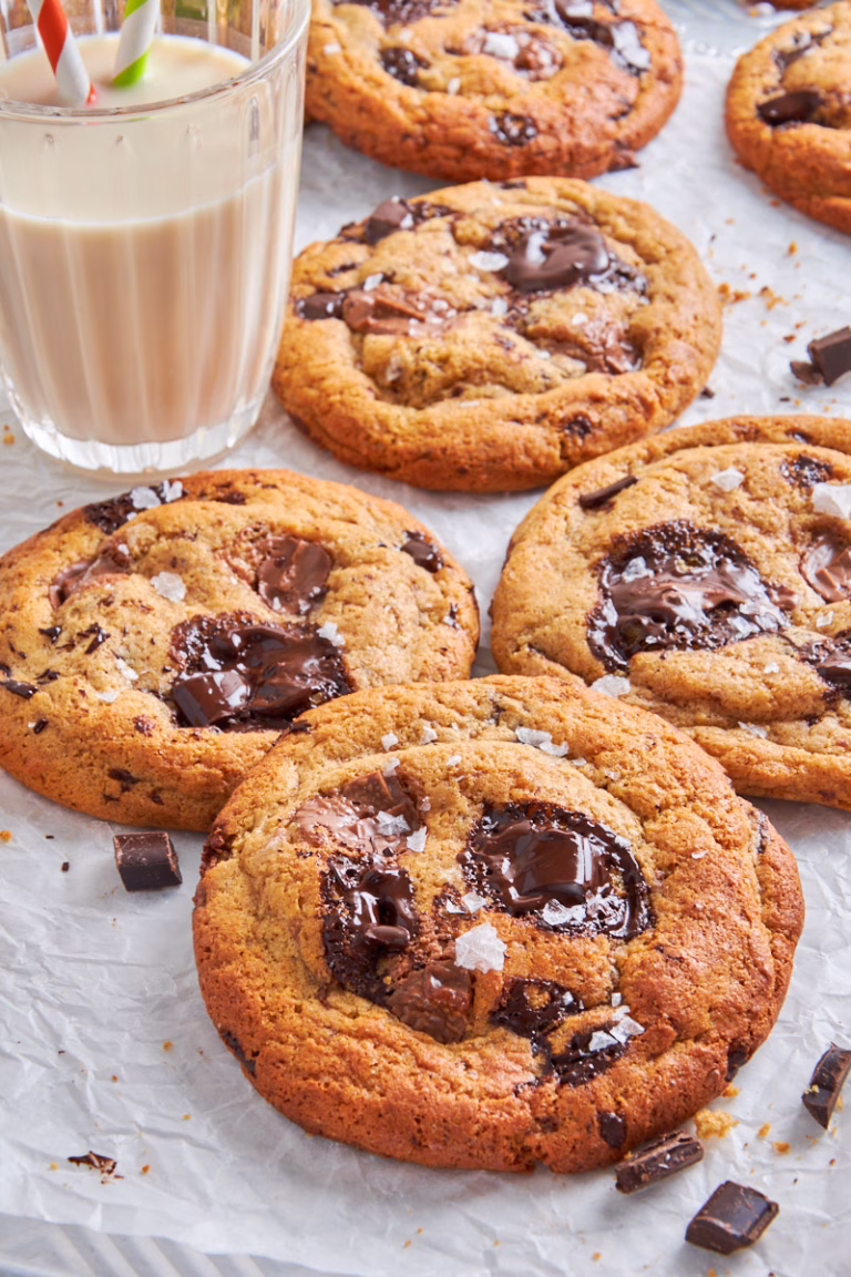 Rippled Sourdough Protein Chocolate Chip Cookies