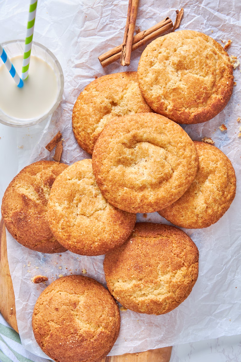 Soft & Chewy Protein Snickerdoodles with Sourdough Discard